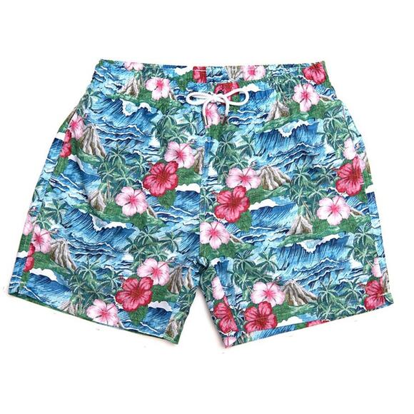 Frank’s tropical print swim trunks Large NEW - Picture 13 of 14